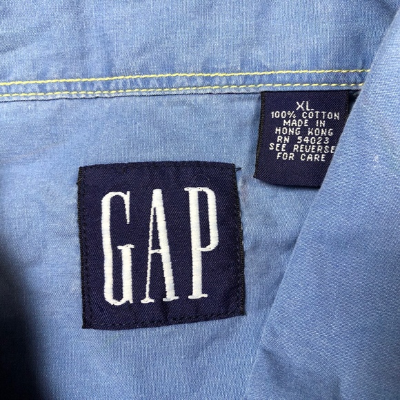 GAP Summer Skiing Vintage 90s 1994 Water Sports Button Up Shirt Mens XL - Picture 3 of 4